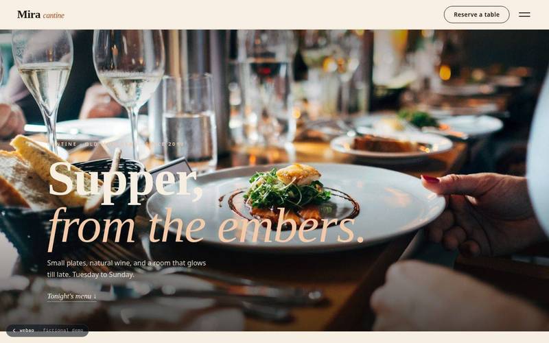Mira Cantine homepage