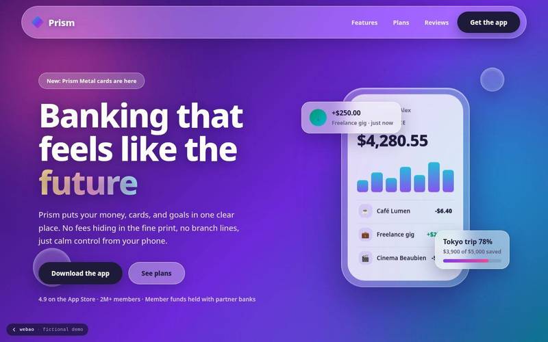 Prism homepage