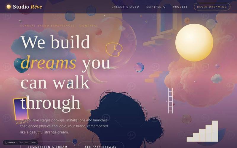 Studio Rêve homepage