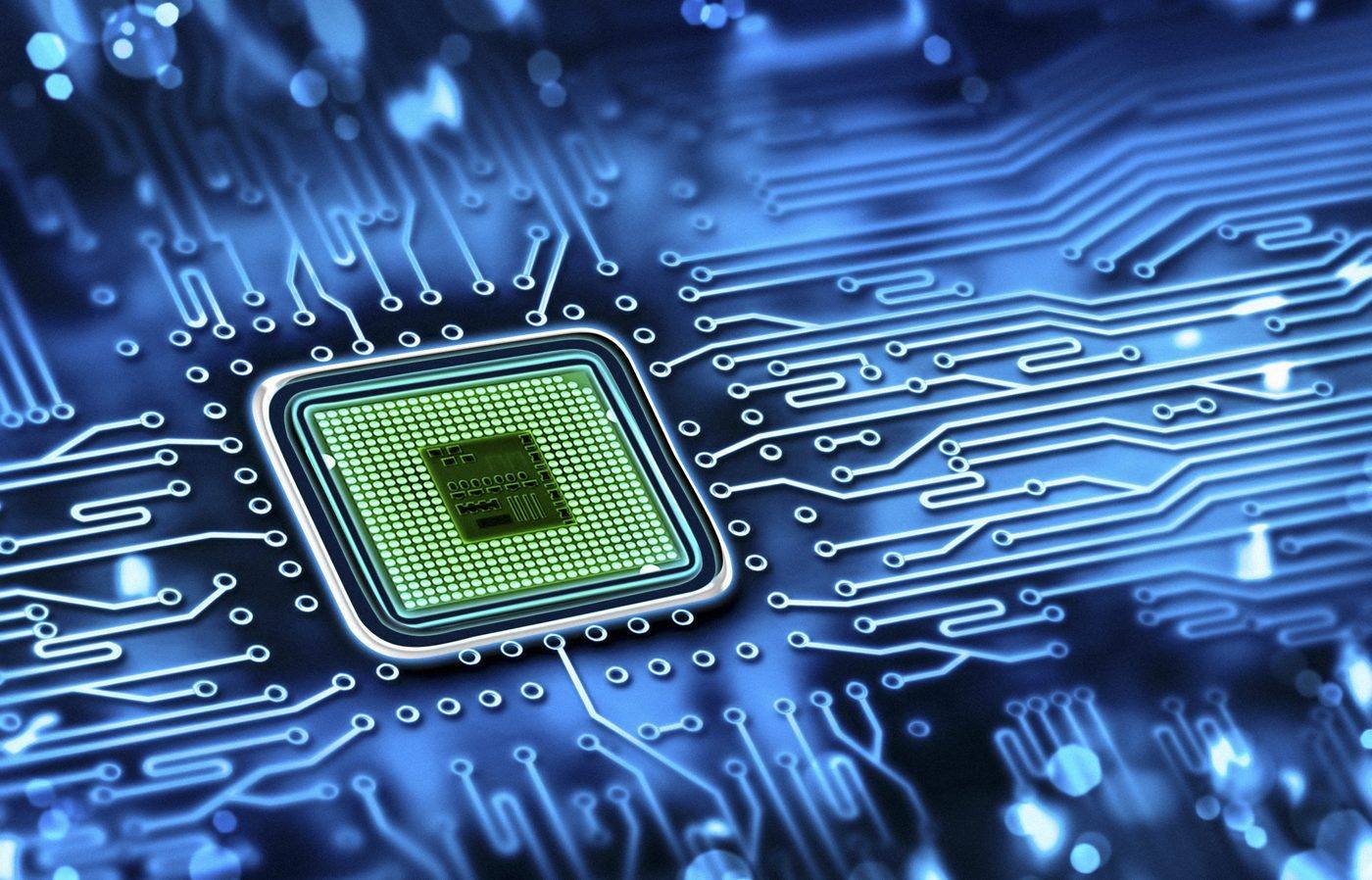 The Helio Core chip, glowing faintly