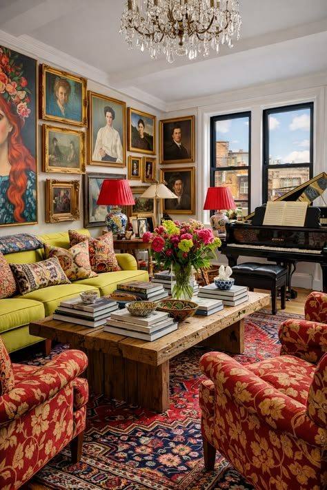 Eclectic gallery wall interior for Chrome Dreams