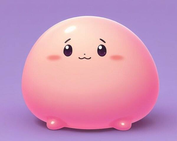 Boba Blob, a soft pastel vinyl figure
