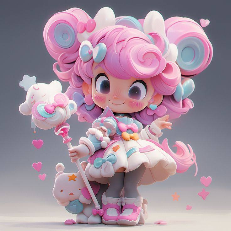 Cloud Pup, a pastel plush character