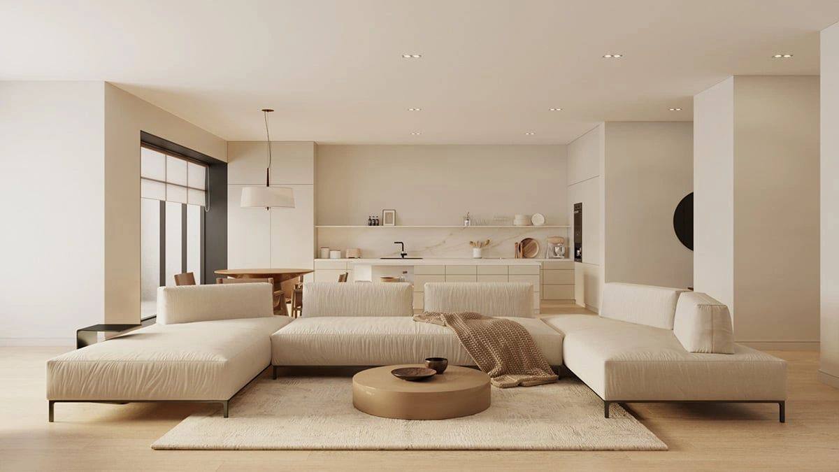 Calm living room with soft daylight