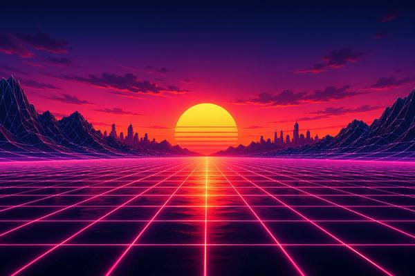 Cover art for Midnight Frequencies: a neon-soaked night drive